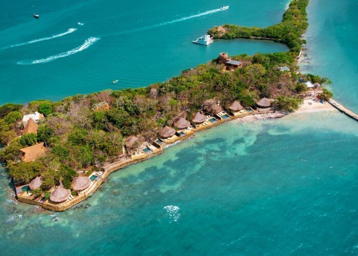 Bungalow privado del hotel Las Islas, Islas del Rosario, Caribe colombiano